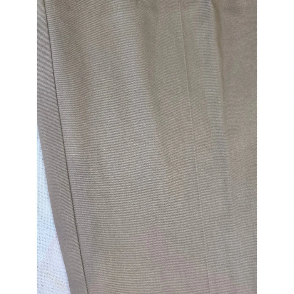 Alexander Julian Colours Mens Khaki Pleated Chino Pants 38x29 Cotton Twill Tan